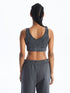 LC Waikiki Women's V-Neck Plain Bustier